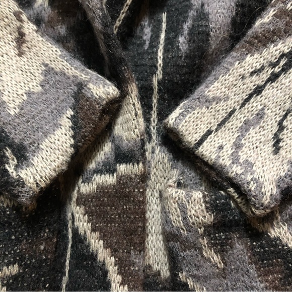 Vintage Wool & Mohair Long Open Front Cardigan - Picture 12 of 17